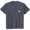 image:imageHello Kitty Peeking Pocket Tee Shirt TShirtHeather Blue