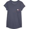 image:imageHello Kitty Peeking Pocket Tee Shirt TShirtHeather Blue