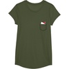 image:imageHello Kitty Peeking Pocket Tee Shirt TShirtOlive Green