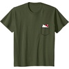 image:imageHello Kitty Peeking Pocket Tee Shirt TShirtOlive Green