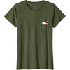 image:imageHello Kitty Peeking Pocket Tee Shirt TShirtOlive Green