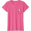 image:imageHello Kitty Peeking Pocket Tee Shirt TShirtPink Heather