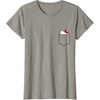 image:imageHello Kitty Peeking Pocket Tee Shirt TShirtSlate Grey
