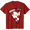 image:imageHello Kitty Pizza Slice Tee Shirt TShirtCranberry Red