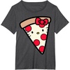 image:imageHello Kitty Pizza Slice Tee Shirt TShirtDark Heather Grey