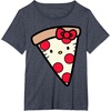 image:imageHello Kitty Pizza Slice Tee Shirt TShirtHeather Blue