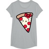 image:imageHello Kitty Pizza Slice Tee Shirt TShirtHeather Grey