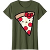 image:imageHello Kitty Pizza Slice Tee Shirt TShirtOlive Green