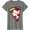 image:imageHello Kitty Pizza Slice Tee Shirt TShirtOlive Heather