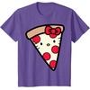 image:imageHello Kitty Pizza Slice Tee Shirt TShirtPurple Heather