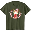 image:imageHello Kitty Sakura Spring TShirtOlive Green