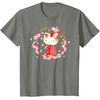 image:imageHello Kitty Sakura Spring TShirtOlive Heather