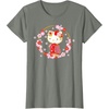 image:imageHello Kitty Sakura Spring TShirtOlive Heather