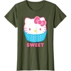 image:imageHello Kitty Sweet Cupcake TShirtOlive Green