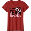 image:imageHello Kitty Team Bride for Bridal Party Bridesmaid TShirt SmallCranberry Red
