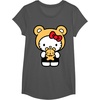 image:imageHello Kitty Teddy Bear Dress Up TShirt SmallAsphalt Grey
