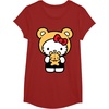 image:imageHello Kitty Teddy Bear Dress Up TShirt SmallCranberry Red
