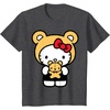 image:imageHello Kitty Teddy Bear Dress Up TShirt SmallDark Heather Grey