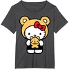 image:imageHello Kitty Teddy Bear Dress Up TShirt SmallDark Heather Grey