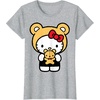 image:imageHello Kitty Teddy Bear Dress Up TShirt SmallHeather Grey