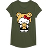 image:imageHello Kitty Teddy Bear Dress Up TShirt SmallOlive Green