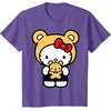 image:imageHello Kitty Teddy Bear Dress Up TShirt SmallPurple Heather