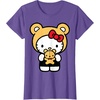 image:imageHello Kitty Teddy Bear Dress Up TShirt SmallPurple Heather