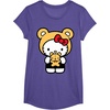 image:imageHello Kitty Teddy Bear Dress Up TShirt SmallPurple Heather