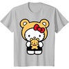 image:imageHello Kitty Teddy Bear Dress Up TShirt SmallSilver Grey