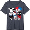 image:imageHello Kitty and Friends Hello Sanrio USA Americana TShirtHeather Blue