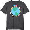 image:imageHello Kitty and Friends Sanrio Earth TShirtDark Heather Grey