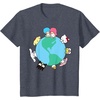 image:imageHello Kitty and Friends Sanrio Earth TShirtHeather Blue