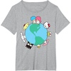 image:imageHello Kitty and Friends Sanrio Earth TShirtHeather Grey