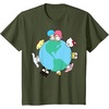 image:imageHello Kitty and Friends Sanrio Earth TShirtOlive Green