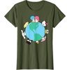image:imageHello Kitty and Friends Sanrio Earth TShirtOlive Green