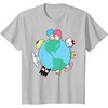 image:imageHello Kitty and Friends Sanrio Earth TShirtSilver Grey