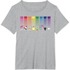 image:imageHello Kitty and Friends Sanrio Rainbow TShirtHeather Grey
