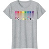 image:imageHello Kitty and Friends Sanrio Rainbow TShirtHeather Grey