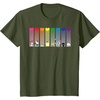 image:imageHello Kitty and Friends Sanrio Rainbow TShirtOlive Green