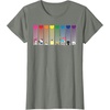 image:imageHello Kitty and Friends Sanrio Rainbow TShirtOlive Heather