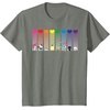 image:imageHello Kitty and Friends Sanrio Rainbow TShirtOlive Heather