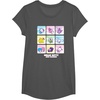image:imageHello Kitty and Friends Square Icons TShirtAsphalt Grey