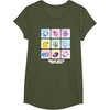 image:imageHello Kitty and Friends Square Icons TShirtOlive Green