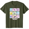 image:imageHello Kitty and Friends Square Icons TShirtOlive Green