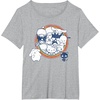 image:imageHello Kitty and Friends Vintage Rainbow Circle TShirtHeather Grey
