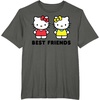image:imageHello Kitty and Mimmy Best Friends Sisters Twins TShirtAsphalt Grey