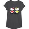 image:imageHello Kitty and Mimmy Best Friends Sisters Twins TShirtDark Heather Grey