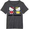 image:imageHello Kitty and Mimmy Best Friends Sisters Twins TShirtDark Heather Grey