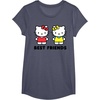 image:imageHello Kitty and Mimmy Best Friends Sisters Twins TShirtHeather Blue