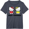 image:imageHello Kitty and Mimmy Best Friends Sisters Twins TShirtHeather Blue